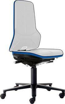 Krzeslo podst. ESD NEON 2, niebieskie,na kolkach,mechan. synchro.